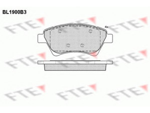 FTE BL1900B3 stabdžių trinkelių rinkinys, diskinis stabdys 
 Techninės priežiūros dalys -> Papildomas remontas
77 01 206 044, 77 01 209 444
