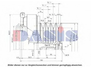 AKS DASIS 851225N magnetinė sankaba, oro kondicionieriaus kompresorius