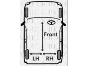 BORG & BECK BKB2635 trosas, stovėjimo stabdys 
 Stabdžių sistema -> Valdymo svirtys/trosai
4745R7, 4745R8, 9638508580, 9638509080