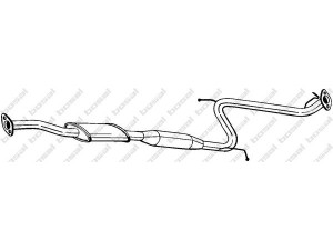 BOSAL 285-263 vidurinis duslintuvas 
 Išmetimo sistema -> Duslintuvas
28650-34120, 28650-34121