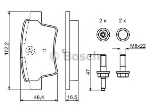 BOSCH 0 986 494 199 stabdžių trinkelių rinkinys, diskinis stabdys 
 Techninės priežiūros dalys -> Papildomas remontas
4253 71, 4254 16, 4254 32, 4253 71