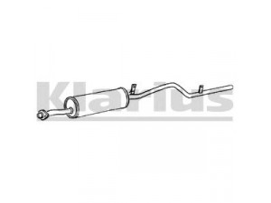 KLARIUS BD122K galinis duslintuvas 
 Išmetimo sistema -> Duslintuvas
91123608, 1430085210