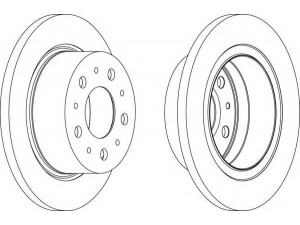 FERODO DDF1823 stabdžių diskas 
 Dviratė transporto priemonės -> Stabdžių sistema -> Stabdžių diskai / priedai
424941, 424942, 4249K6, 51740250