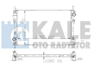 KALE OTO RADYATÖR 126400 radiatorius, variklio aušinimas 
 Aušinimo sistema -> Radiatorius/alyvos aušintuvas -> Radiatorius/dalys
1103117, 1104319, 1105821, 1C1H 8005 GA