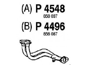 FENNO P4496 išleidimo kolektorius 
 Išmetimo sistema -> Išmetimo vamzdžiai
BM70291, 858087