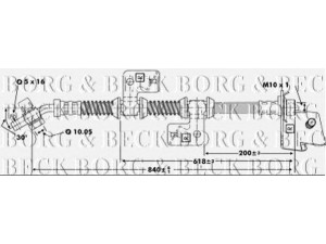 BORG & BECK BBH6670 stabdžių žarnelė 
 Stabdžių sistema -> Stabdžių žarnelės
ANR3258
