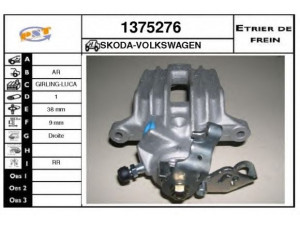 SNRA 1375276 stabdžių apkaba 
 Dviratė transporto priemonės -> Stabdžių sistema -> Stabdžių apkaba / priedai
1J0615424D, 1J0615424H, 8N0615424D