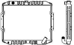 SAKURA  Automotive 1321-0257 radiatorius, variklio aušinimas
