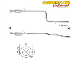 MAGNAFLOW 71803D katalizatoriaus keitiklis 
 Išmetimo sistema -> Katalizatoriaus keitiklis
46833445, 55183290