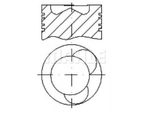 MAHLE ORIGINAL S57500 stūmoklis