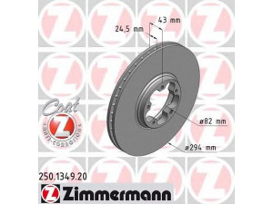 ZIMMERMANN 250.1349.20 stabdžių diskas 
 Dviratė transporto priemonės -> Stabdžių sistema -> Stabdžių diskai / priedai
1 520 373, 1 568 640, 1 738 815