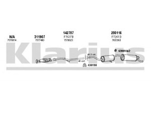 KLARIUS 330266E išmetimo sistema 
 Išmetimo sistema -> Išmetimo sistema, visa