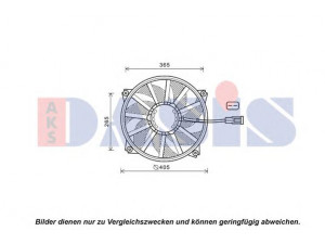 AKS DASIS 068074N ventiliatorius, radiatoriaus
1253Q4, 1253T5