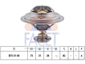 FACET 7.8363S termostatas, aušinimo skystis 
 Aušinimo sistema -> Termostatas/tarpiklis -> Thermostat
90048-33058-000, 90916-03102-000