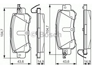 BOSCH 0 986 TB3 223 stabdžių trinkelių rinkinys, diskinis stabdys 
 Techninės priežiūros dalys -> Papildomas remontas
K0Y12648Z, K0Y12648ZA, K0Y12648ZC