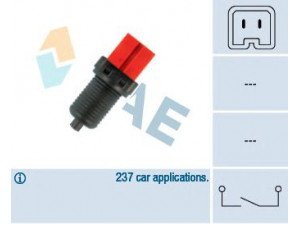 FAE 24885 stabdžių žibinto jungiklis 
 Stabdžių sistema -> Stabdžių žibinto jungiklis
96.225.788.80, 96.431.846.80, 9622578880