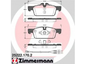 ZIMMERMANN 25222.170.2 stabdžių trinkelių rinkinys, diskinis stabdys 
 Techninės priežiūros dalys -> Papildomas remontas
16 101 005 80, 4254.A6