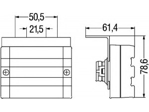 HELLA 2PS 340 000-051 šoninis atšvaitas
064816, 090 6524, 335242
