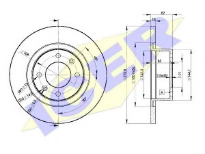 ICER 78BD4754-2 stabdžių diskas 
 Dviratė transporto priemonės -> Stabdžių sistema -> Stabdžių diskai / priedai
4246.W4