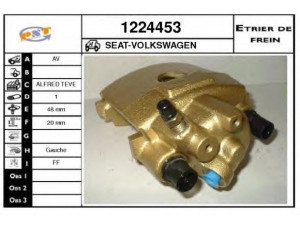 SNRA 1224453 stabdžių apkaba 
 Stabdžių sistema -> Stabdžių matuoklis -> Stabdžių matuoklio montavimas
1H0615123C