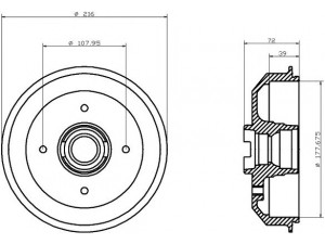 HELLA PAGID 8DT 355 300-121 stabdžių būgnas 
 Stabdžių sistema -> Būgninis stabdys -> Stabdžių būgnas
6046462, 77FB1113BC, D8RZ1126A
