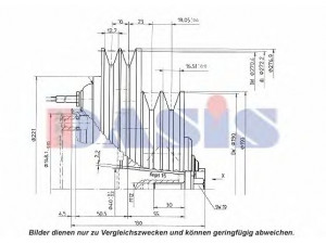 AKS DASIS 851270N magnetinė sankaba, oro kondicionieriaus kompresorius