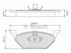 BOSCH F 03B 050 024 stabdžių trinkelių rinkinys, diskinis stabdys 
 Techninės priežiūros dalys -> Papildomas remontas