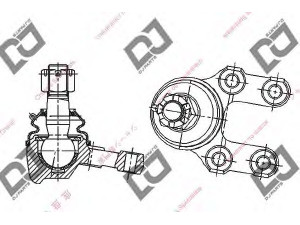 DJ PARTS DB1129 atramos/vairo trauklė 
 Ašies montavimas/vairavimo mechanizmas/ratai -> Sujungimai -> Atramos/vairo trauklė
40160-93G26, 4016093G26, 40160-0F000