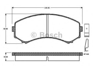 BOSCH 0 986 TB2 218 stabdžių trinkelių rinkinys, diskinis stabdys 
 Techninės priežiūros dalys -> Papildomas remontas
MR407422, MS4YP3328Z, S4Y93328Z