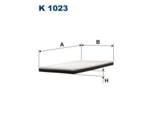 FILTRON K1023 filtras, salono oras 
 Techninės priežiūros dalys -> Techninės priežiūros intervalai
7700845811, 7700854811, 7701040543