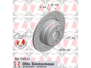 ZIMMERMANN 150.1299.52 stabdžių diskas 
 Dviratė transporto priemonės -> Stabdžių sistema -> Stabdžių diskai / priedai
3421 1 164 911, 3421 6 765 458