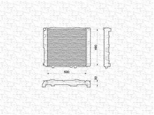 MAGNETI MARELLI 350213774000 radiatorius, variklio aušinimas 
 Aušinimo sistema -> Radiatorius/alyvos aušintuvas -> Radiatorius/dalys
1245002103, 1245009203