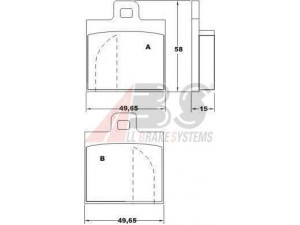 A.B.S. 36067 stabdžių trinkelių rinkinys, diskinis stabdys 
 Techninės priežiūros dalys -> Papildomas remontas
0060750567, 0060750726, 0060750851
