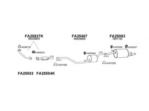 VENEPORTE 430100 išmetimo sistema 
 Išmetimo sistema -> Išmetimo sistema, visa