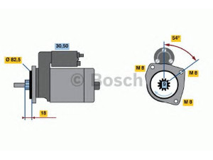 BOSCH 0 986 014 580 starteris 
 Elektros įranga -> Starterio sistema -> Starteris
031 911 023, 031 911 023 A, 031 911 023 AX