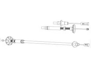 CEF VW01109 sankabos trosas 
 Dviratė transporto priemonės -> Kabeliai ir tachometro velenaai -> Sankabos trosas
531721335C