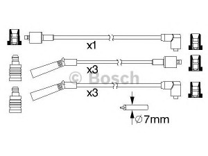 BOSCH 0 986 357 178 uždegimo laido komplektas 
 Kibirkšties / kaitinamasis uždegimas -> Uždegimo laidai/jungtys
2750135B00, 2750135C00