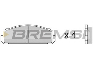 BREMSI BP2076 stabdžių trinkelių rinkinys, diskinis stabdys 
 Techninės priežiūros dalys -> Papildomas remontas
41060M0125, 41060M0126, 41060M0801