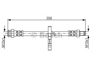 BOSCH 1 987 481 019 stabdžių žarnelė 
 Stabdžių sistema -> Stabdžių žarnelės
4806 76, 4806 C9, 46831396, 4806 C9