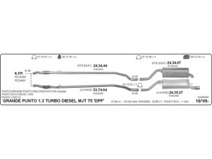 IMASAF 524000460 išmetimo sistema 
 Išmetimo sistema -> Išmetimo sistema, visa