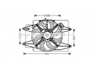 AVA QUALITY COOLING AL7508 ventiliatorius, radiatoriaus 
 Aušinimo sistema -> Oro aušinimas
46849782
