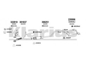 KLARIUS 391751E išmetimo sistema 
 Išmetimo sistema -> Išmetimo sistema, visa
