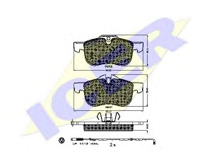 ICER 181335-203 stabdžių trinkelių rinkinys, diskinis stabdys 
 Techninės priežiūros dalys -> Papildomas remontas
SFP100511, GBP90342