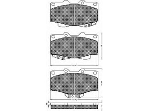 BSF 10127 stabdžių trinkelių rinkinys, diskinis stabdys 
 Techninės priežiūros dalys -> Papildomas remontas
0446535031, 0446535040, 0446535080