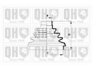 QUINTON HAZELL QJB2722 gofruotoji membrana, kardaninis velenas 
 Ratų pavara -> Gofruotoji membrana
3293.00, 95 669 33988