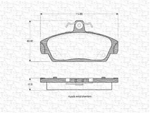 MAGNETI MARELLI 363702160946 stabdžių trinkelių rinkinys, diskinis stabdys 
 Techninės priežiūros dalys -> Papildomas remontas
GBP90318, GBP90318AF, GBP90320