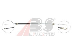 A.B.S. K16888 trosas, stovėjimo stabdys 
 Stabdžių sistema -> Valdymo svirtys/trosai
4745.F1
