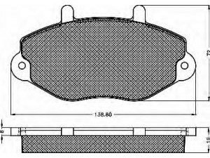 BSF 10343 stabdžių trinkelių rinkinys, diskinis stabdys 
 Techninės priežiūros dalys -> Papildomas remontas
1074972, 1134159, 6197739, 7018203
