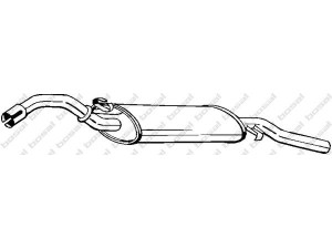 BOSAL 233-379 galinis duslintuvas 
 Išmetimo sistema -> Duslintuvas
191 253 609 A
