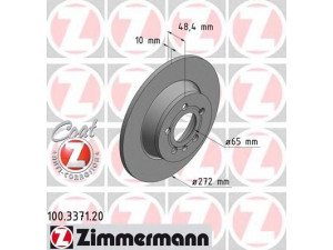 ZIMMERMANN 100.3371.20 stabdžių diskas 
 Dviratė transporto priemonės -> Stabdžių sistema -> Stabdžių diskai / priedai
6R0 615 601